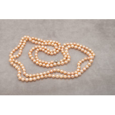 Apricot Freshwater Pearl Necklace with Clasp