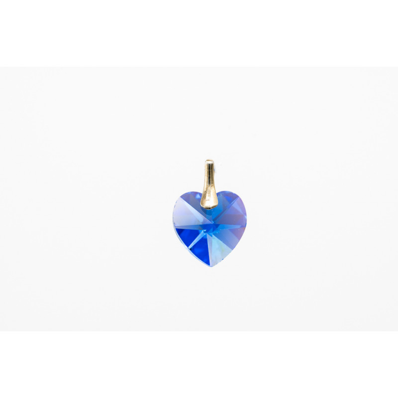 Blue Heart Swarovski kulons