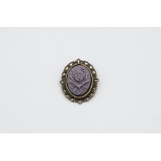 Flower Brooch in Cameo Design