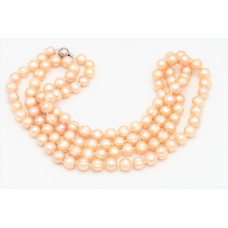 Apricot Freshwater Pearl Necklace