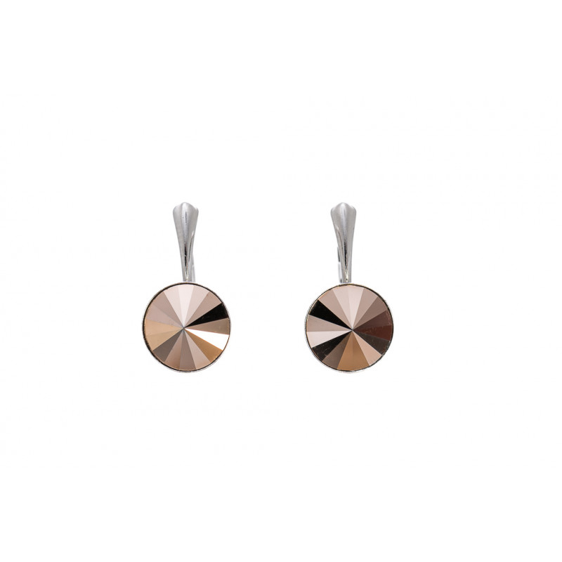 Swarovski Bronze Light Earrings – A Touch of Warmth and Elegance